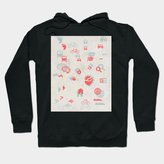 Urban mobility symbols Hoodie by bernardojbp